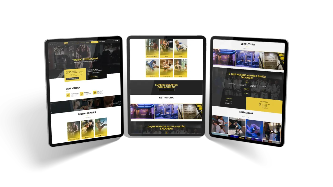 Criação de site para 1RMFit: imagem 3