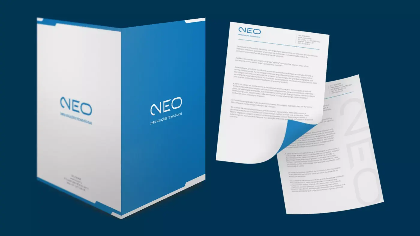 Criação de logotipo, identidade visual e criação de site para 2 Neo Tecnologia: imagem 2