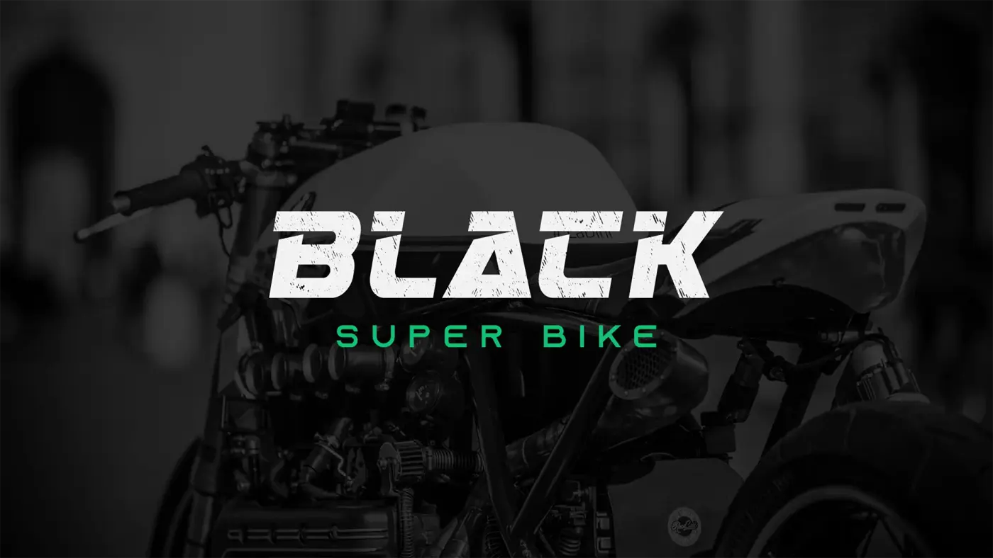 Criação de logo e identidade visual para Black Super Bike: imagem 1