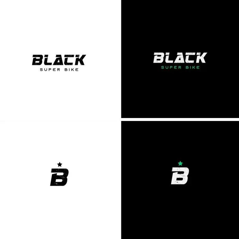 Criação de logo e identidade visual para Black Super Bike: imagem 4