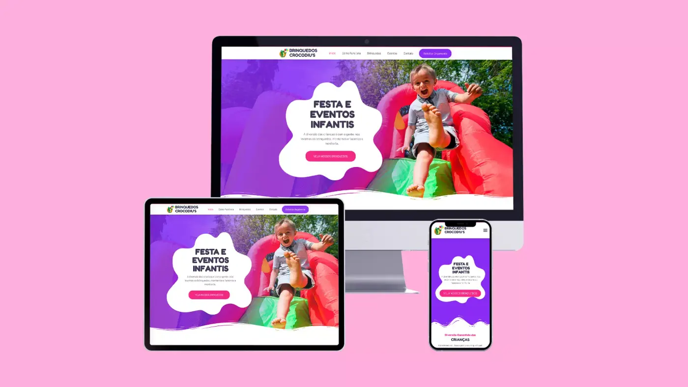 Criação de site para Brinquedos Crocodius: imagem 1