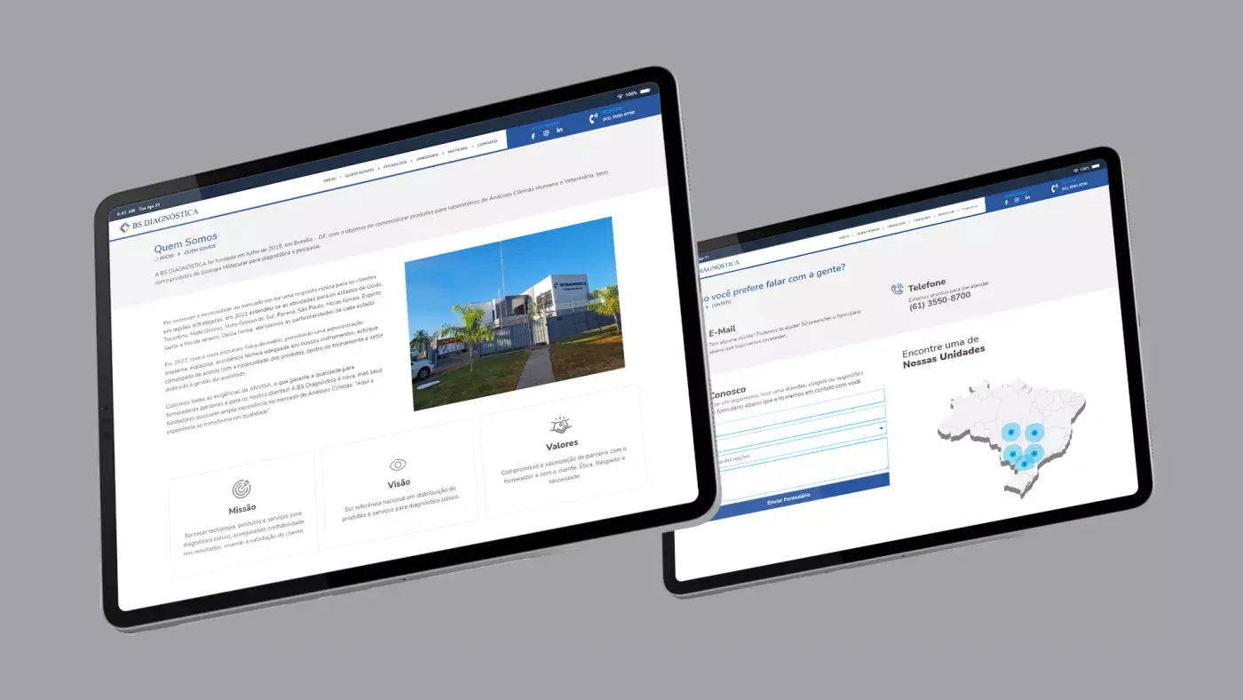 Criação de site para BS Diagnóstica: imagem 2