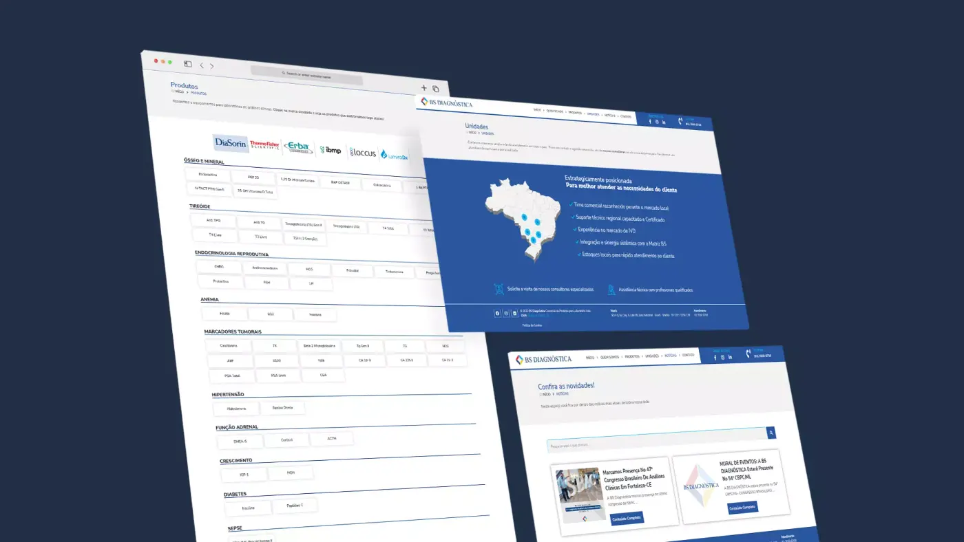 Criação de site para BS Diagnóstica: imagem 3