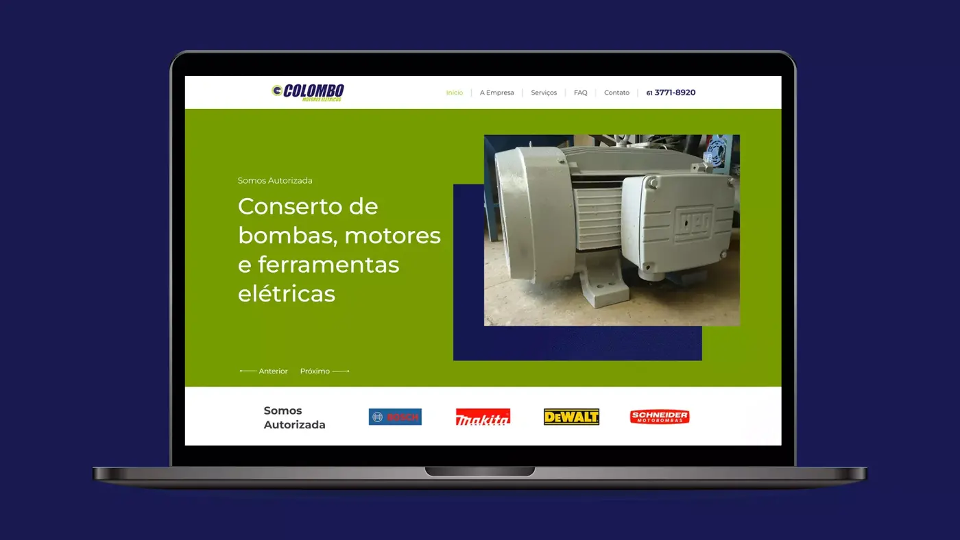 Criação de site para Colombo Motores Elétricos: imagem 1