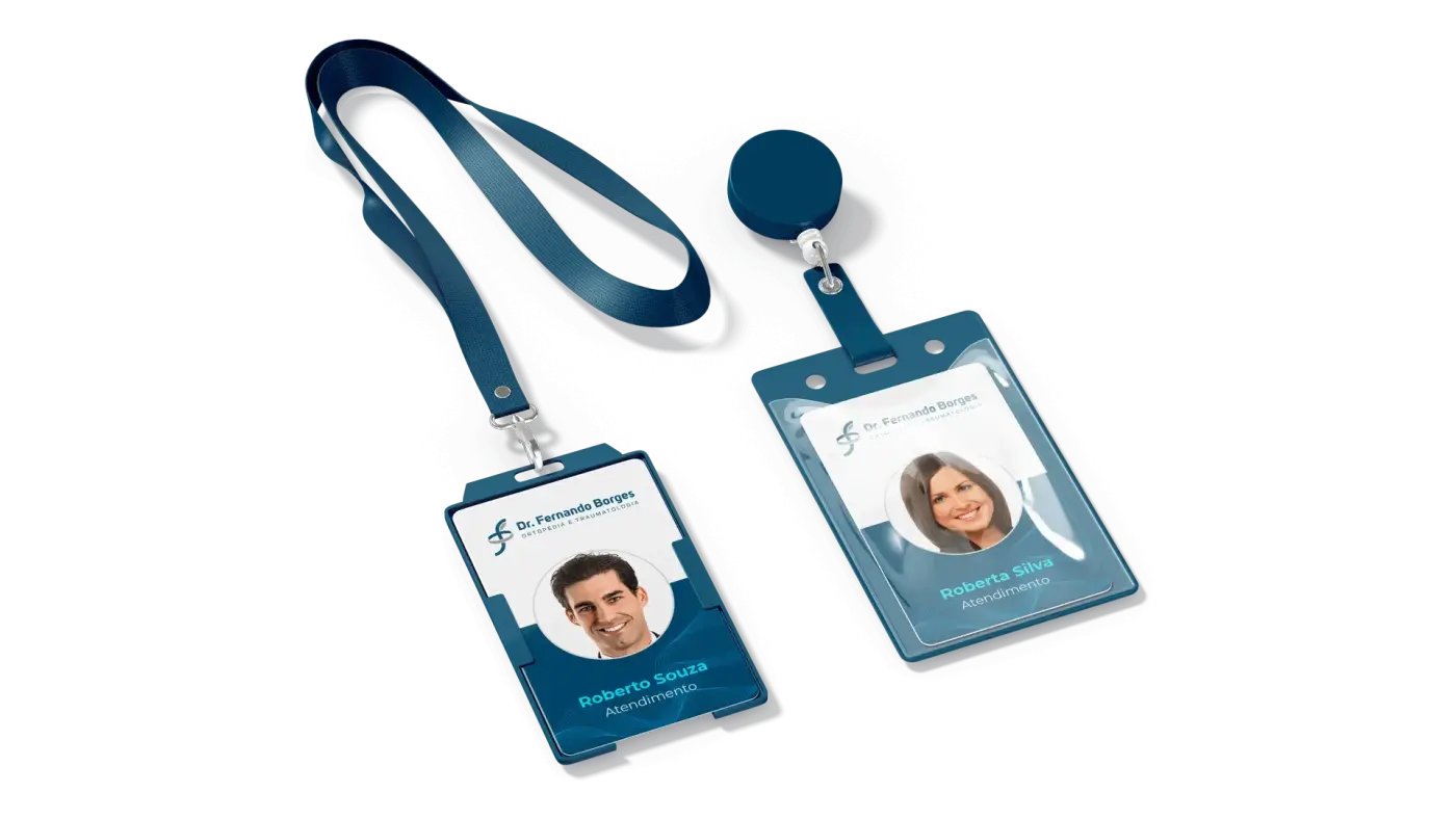 Criação de site, logomarca e identidade visual (cartão de visita, crachá, pasta) para Dr. Fernando Borges: imagem 5
