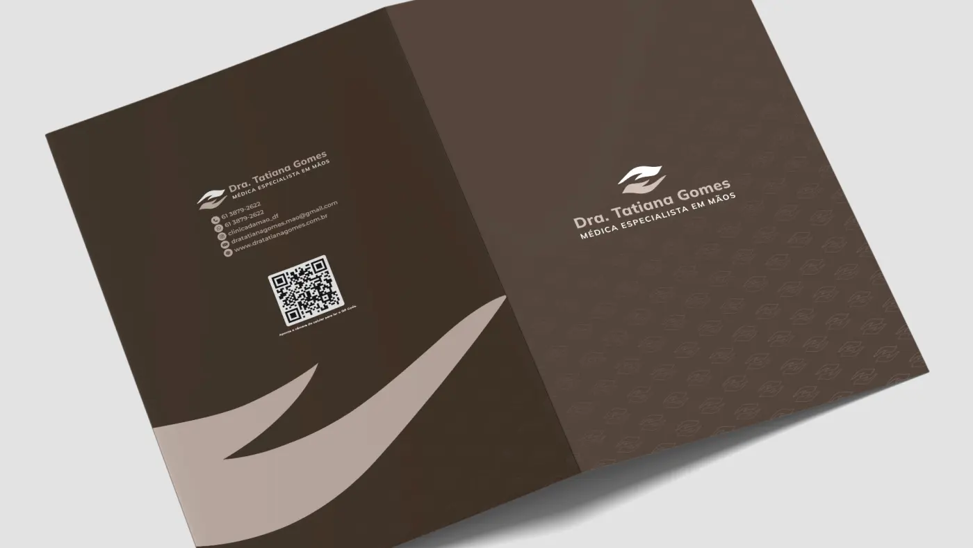 Criação de logomarca e identidade visual (logo, cartão de visita, pasta, site e cartão digital) para Dra. Tatiana Gomes: imagem 3