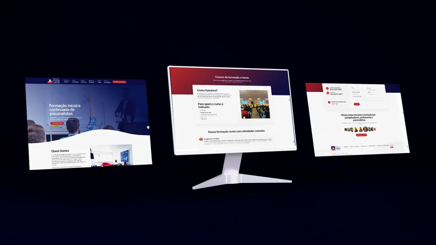 Criação de site e identidade visual (logomarca) para Escola de Psicanálise de Brasília: imagem 6