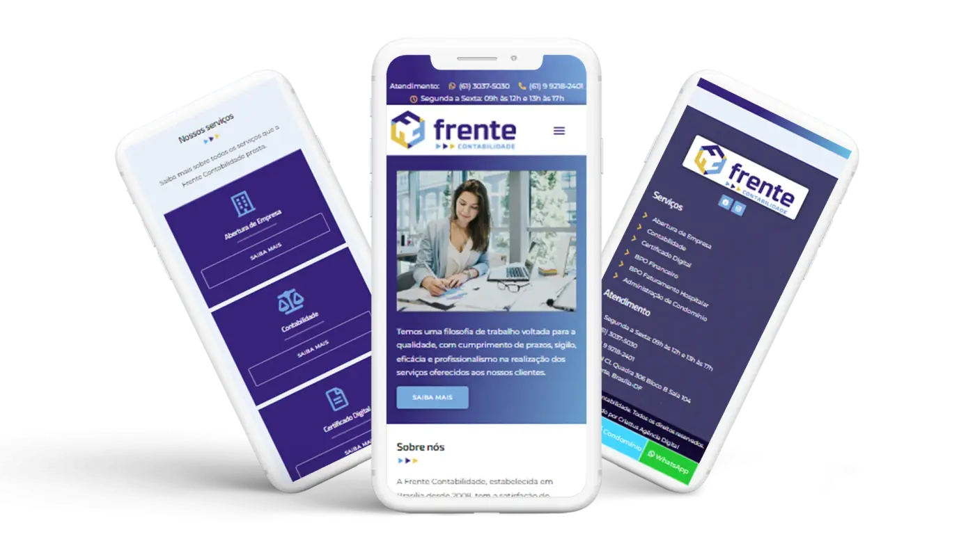 Criação de site para Frente Contabilidade: imagem 4