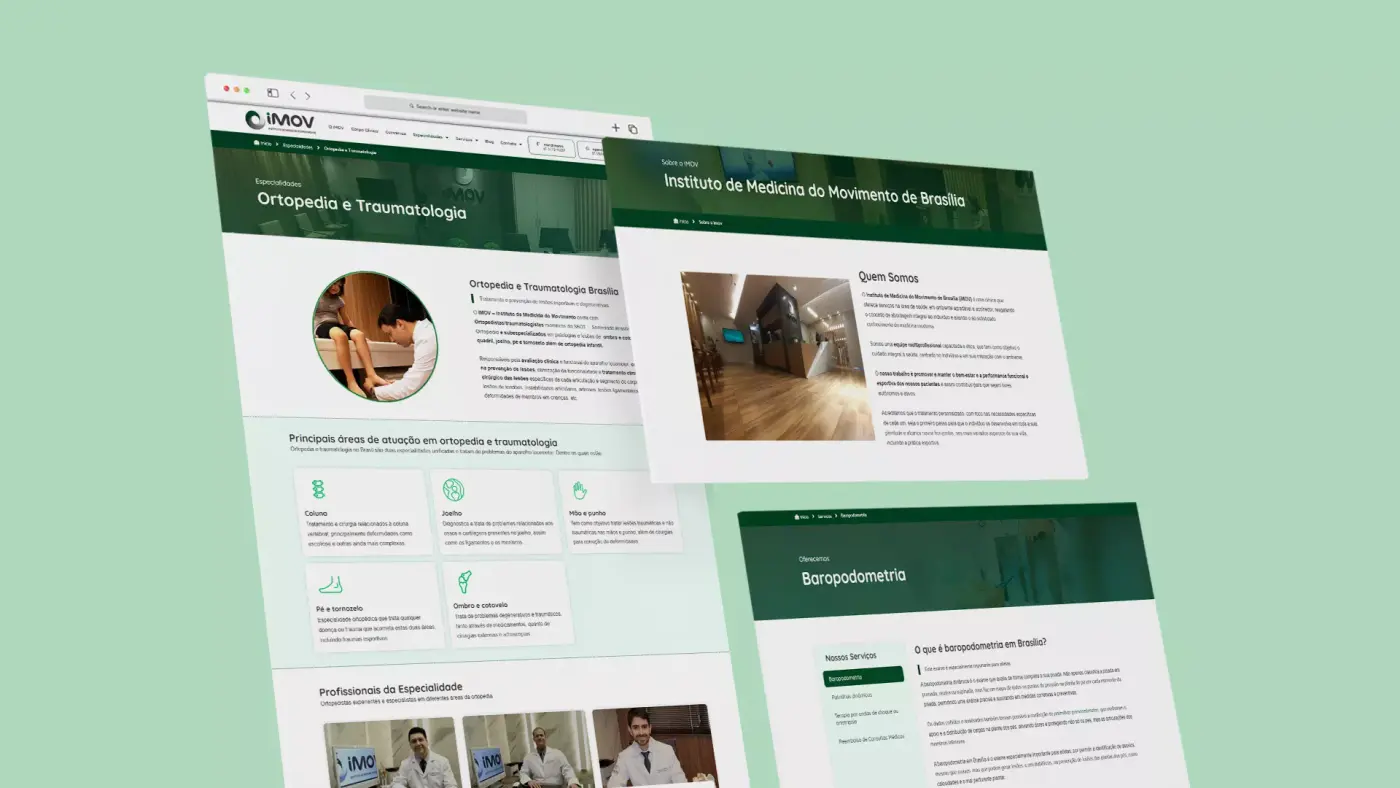 Criação de site e marketing médico para Imov: imagem 3