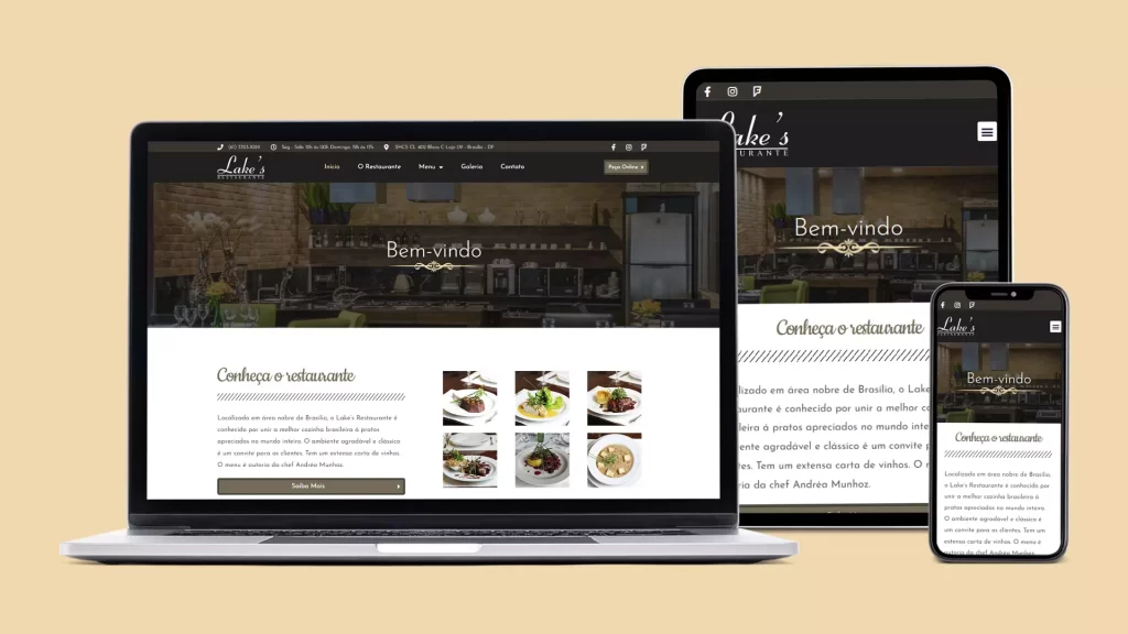 Projeto da Criattus para Lakes Restaurante