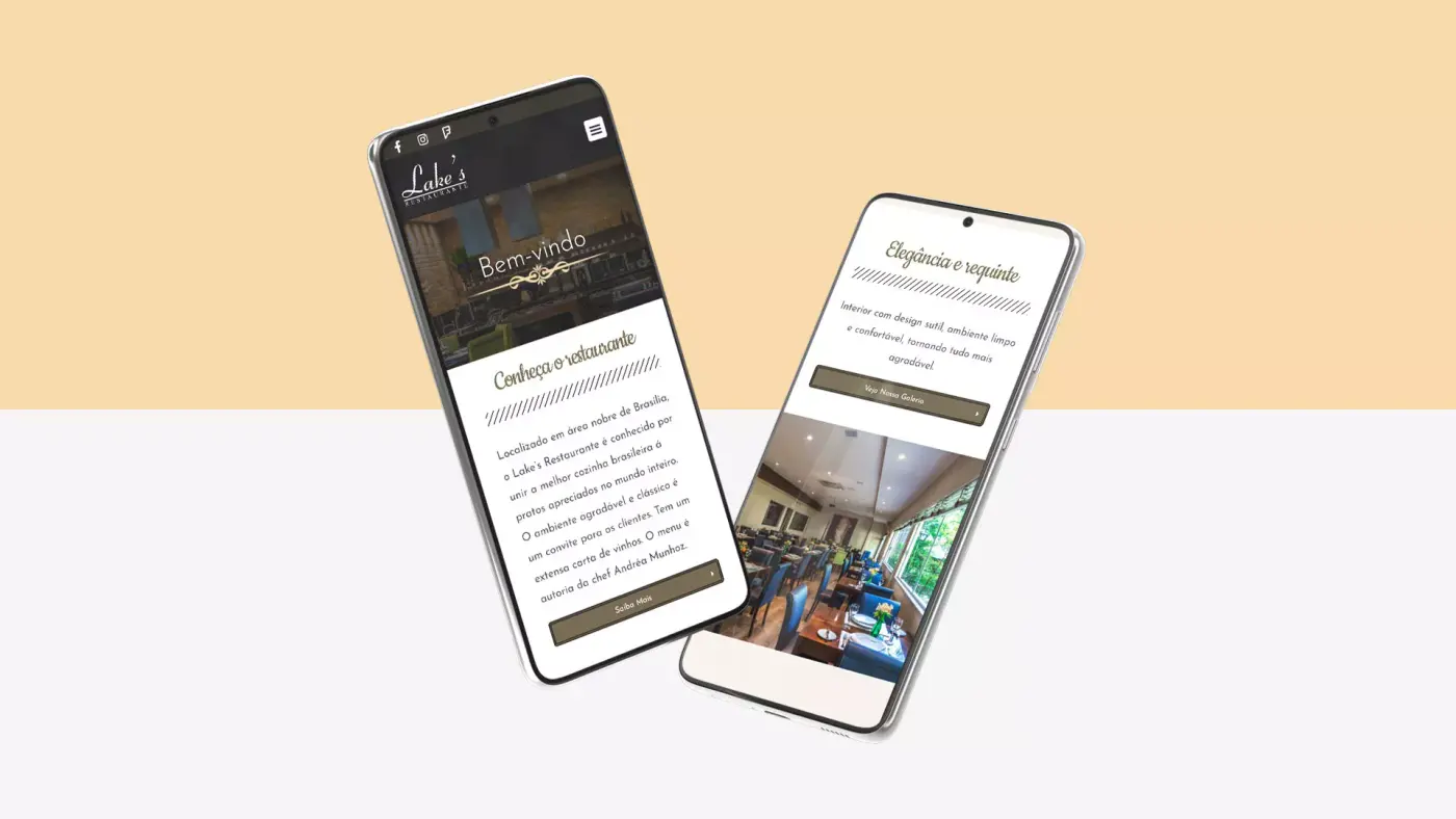 Criação de Site para Lakes Restaurante: imagem 3