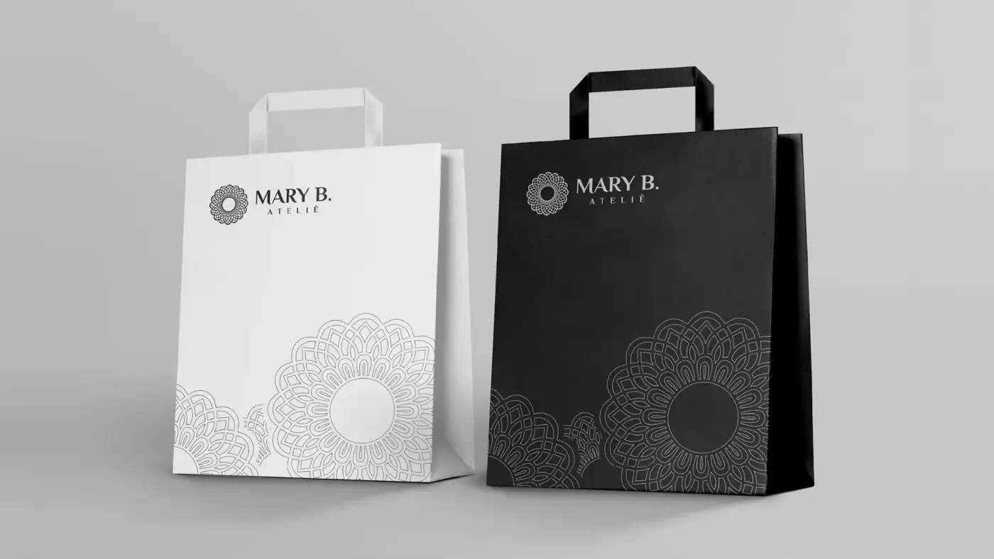 Criação de logomarca e identidade visual para Mary B: imagem 4