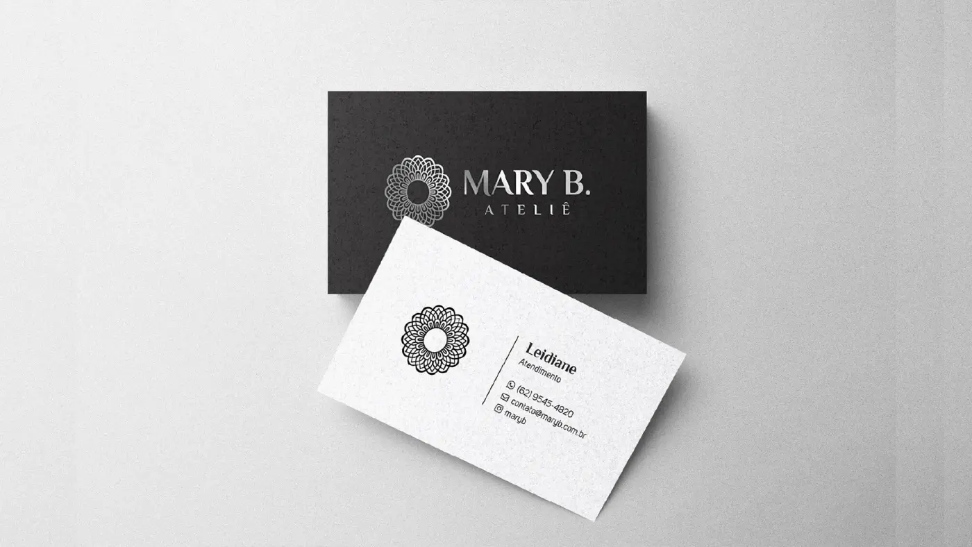 Criação de logomarca e identidade visual para Mary B: imagem 5