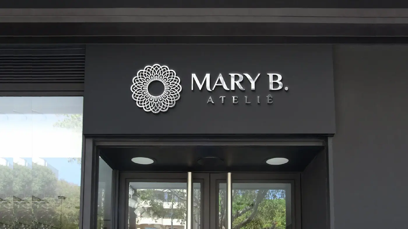 Criação de logomarca e identidade visual para Mary B: imagem 6
