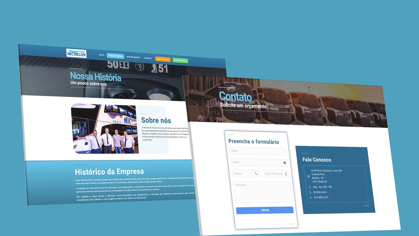 Criação de site para Michelon Turismo: imagem 2