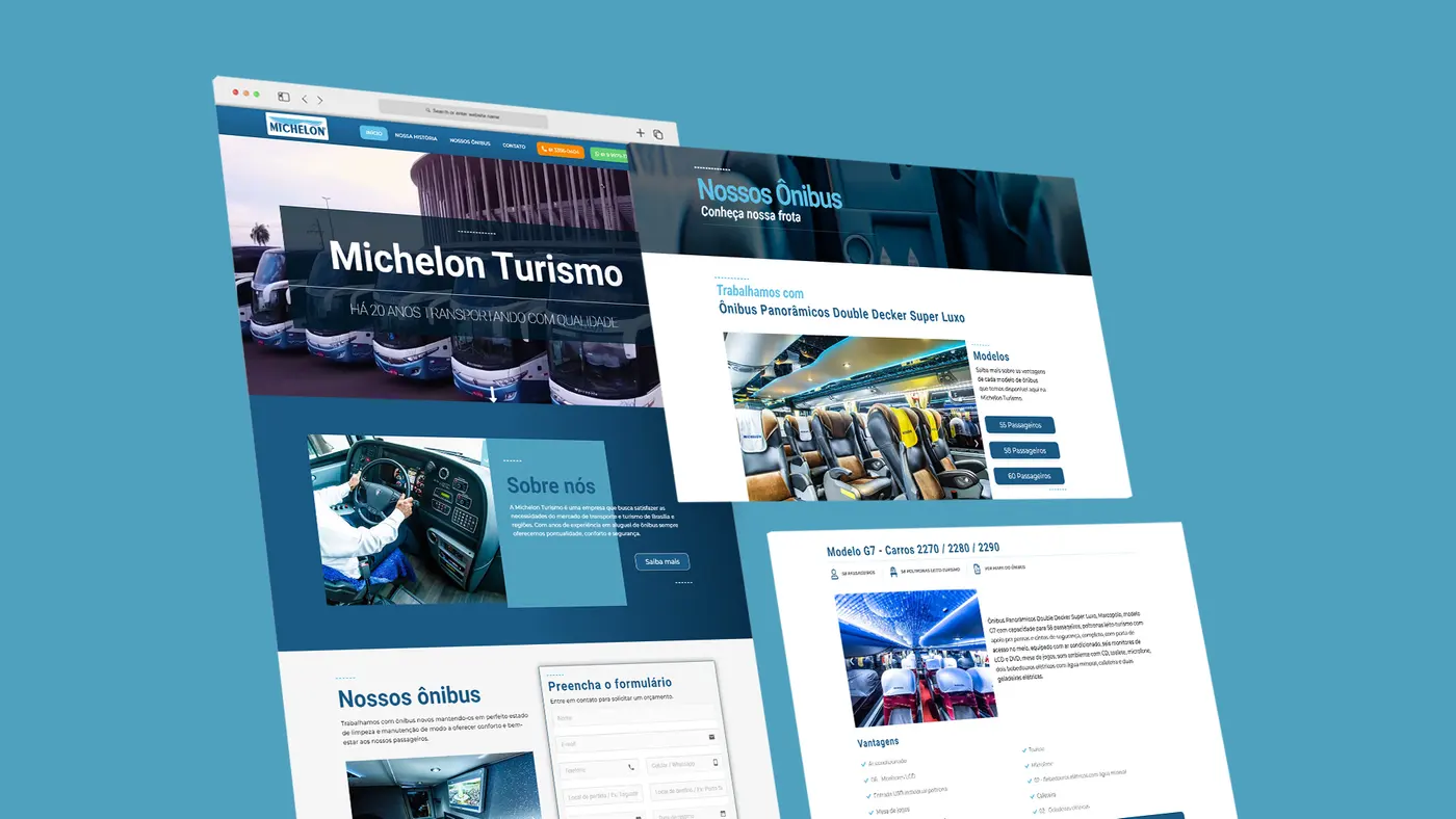 Criação de site para Michelon Turismo: imagem 3