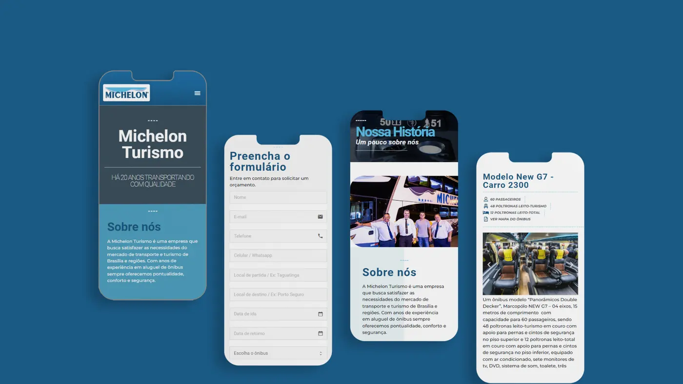 Criação de site para Michelon Turismo: imagem 4