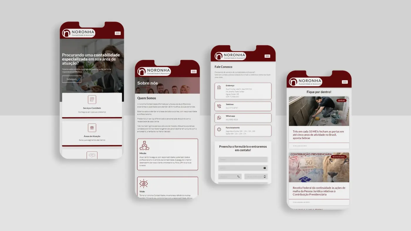 Criação de site para Noronha Contabilidade: imagem 5