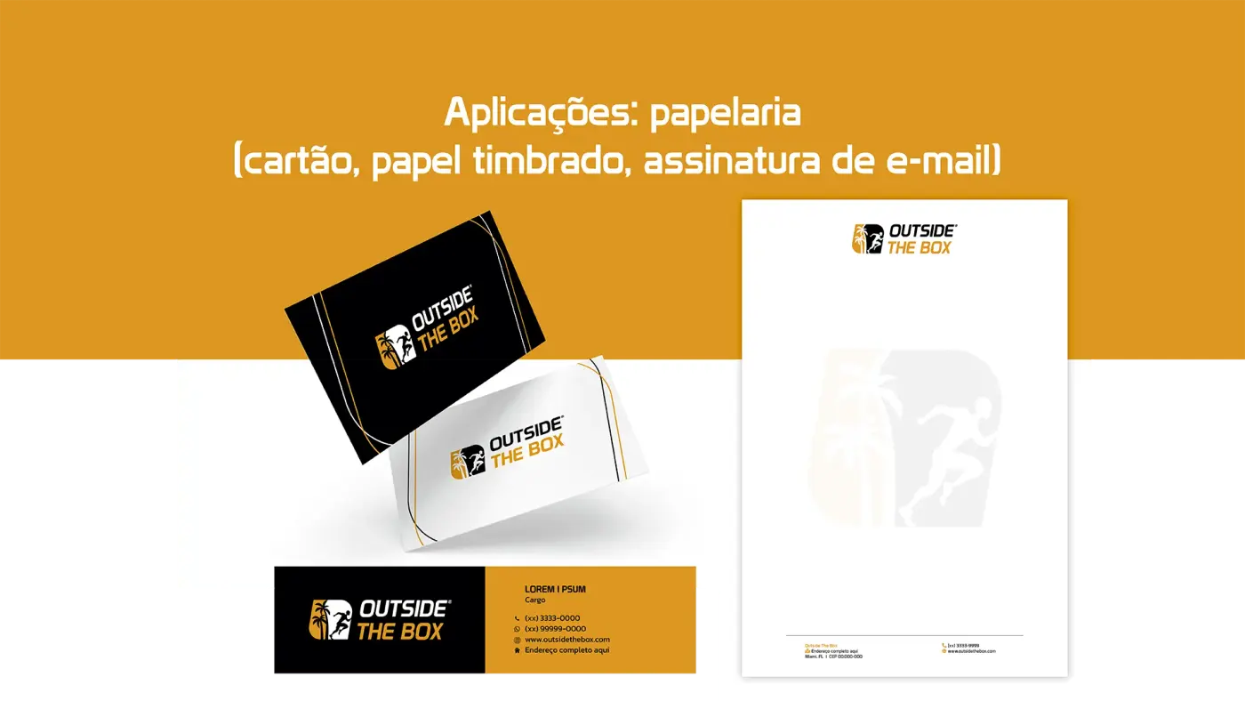 Identidade Visual (criação de marca e aplicações) para Outside the Box: imagem 3