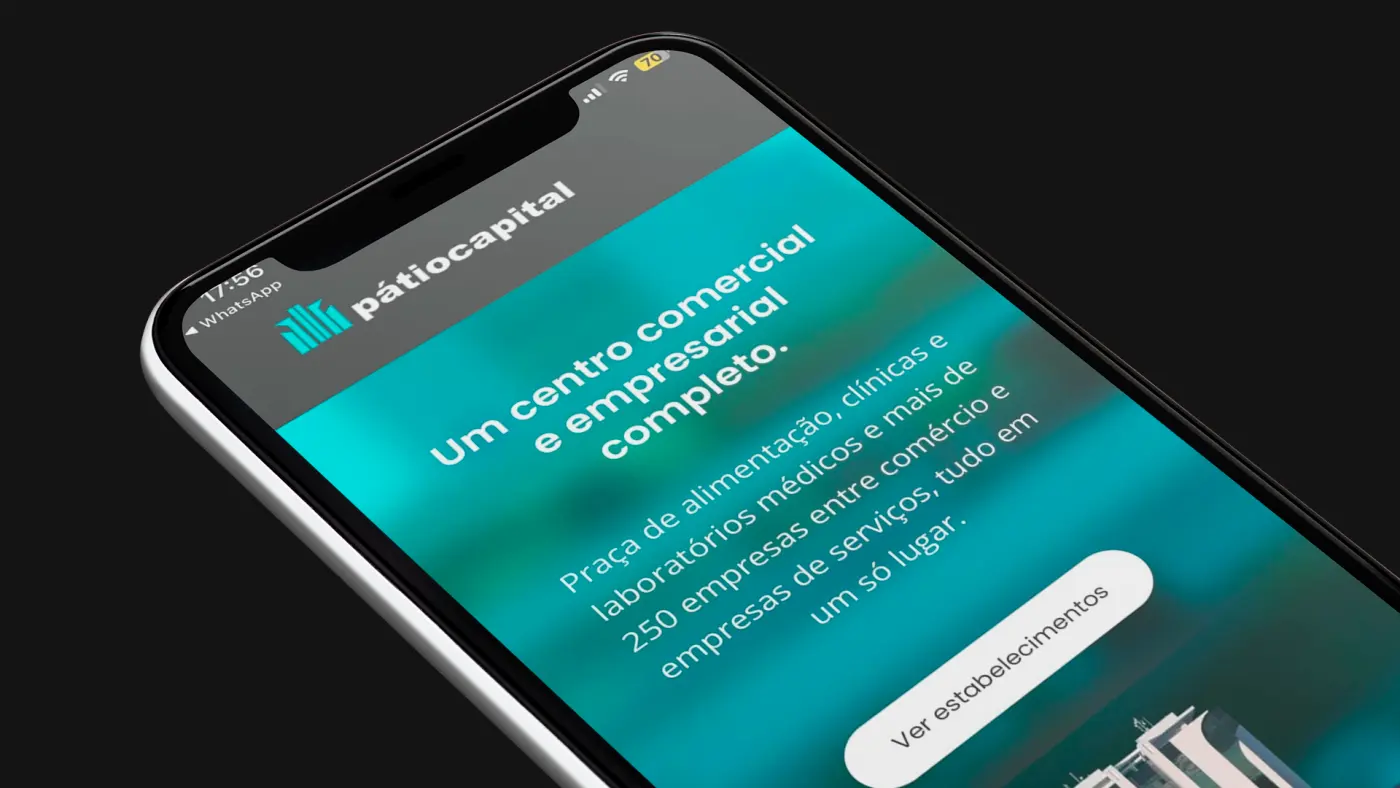 Criação de site para Pátio Capital: imagem 3