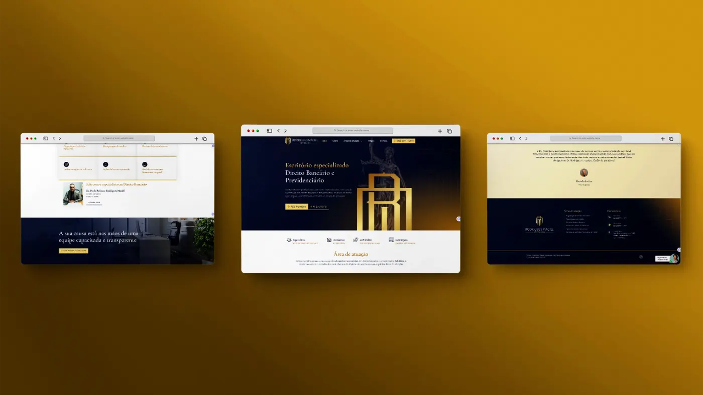 Criação de site e logomarca para RM Advogados: imagem 6