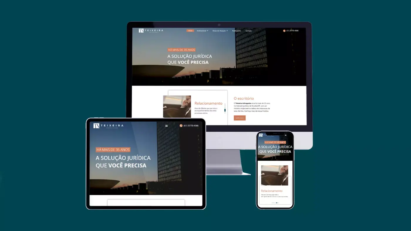 Criação de site para Teixeira Advocacia: imagem 1