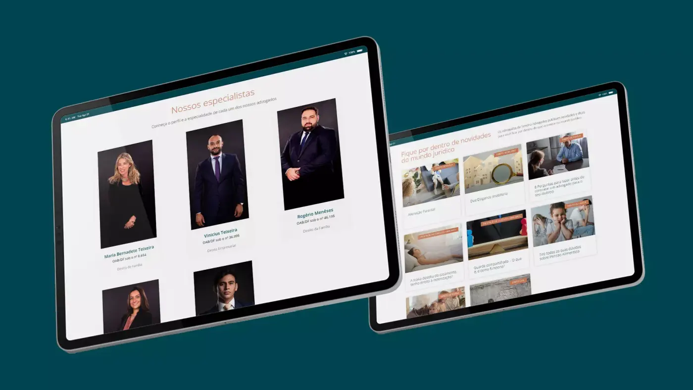 Criação de site para Teixeira Advocacia: imagem 3