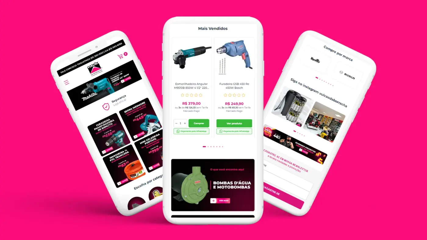 Criação de loja virtual / site para Vulcão da Borracha: imagem 5